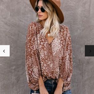 Vici balloon sleeve blouse